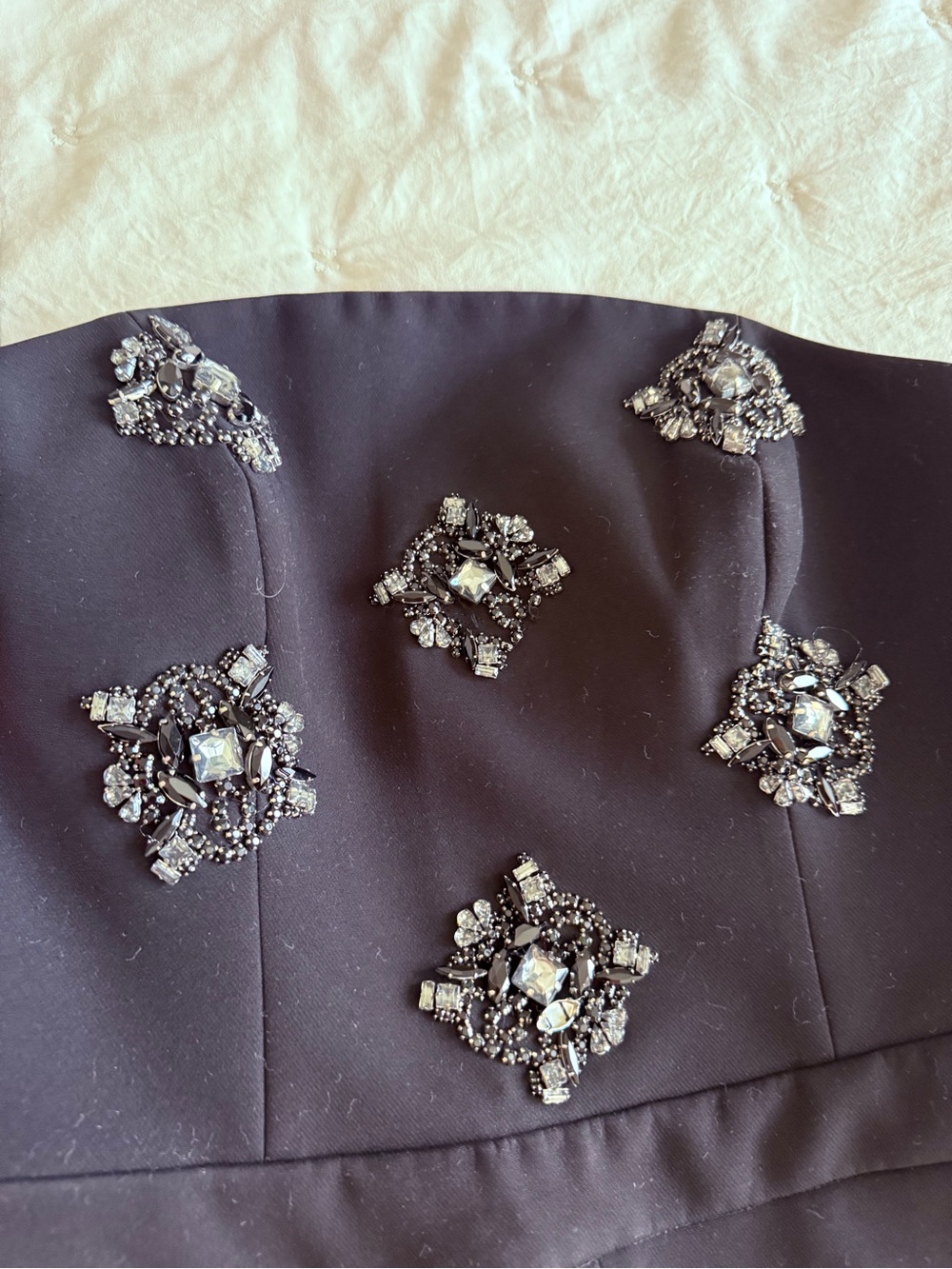 Ted Baker Black Strapless Embellished Jumpsuit - Picture 4 of 14
